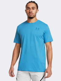 Under Armour Sportstyle Left Chest Men Lifestyle T-Shirt Blue Topaz/Capri