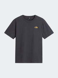 The North Face Stone Logo Relaxed Graphic Men Lifestyle T-Shirt Anthracite Grey