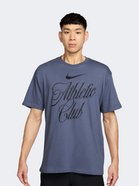 Nike Athletic Club Script Men Training T-Shirt Diffused Blue