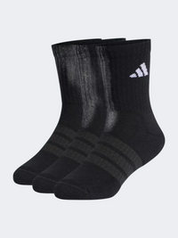 Adidas Cushioned Crew 3 Pair Pack Kids-Unisex Sportswear Sock Black/White