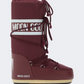 Moonboot Icon Nylon Unisex After Ski Boot Burgundy