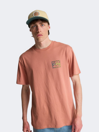 Billabong Crayon Wave Men Lifestyle T-Shirt Dusty Rose