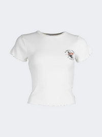 Oneill Rib Women Lifestyle T-Shirt Snow White