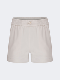 Oil&Gaz Slim Fit Women Training Short White