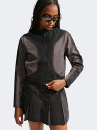 Nike Sportswear Moto Women Lifestyle Jacket Black/Ridgerock