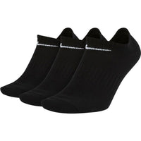 Nike Everyday Lightweight No Show 3 Pack Unisex Lifestyle Sock Black/White
