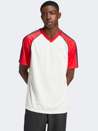 Adidas Sst Engineered Men Original T-Shirt White/Scarlet