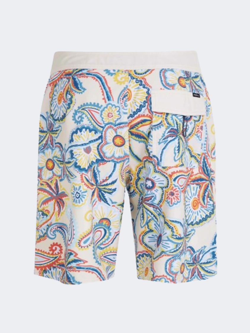 ONeill Mysto 20 Inch Men Beach Swim Short Cream Mysto