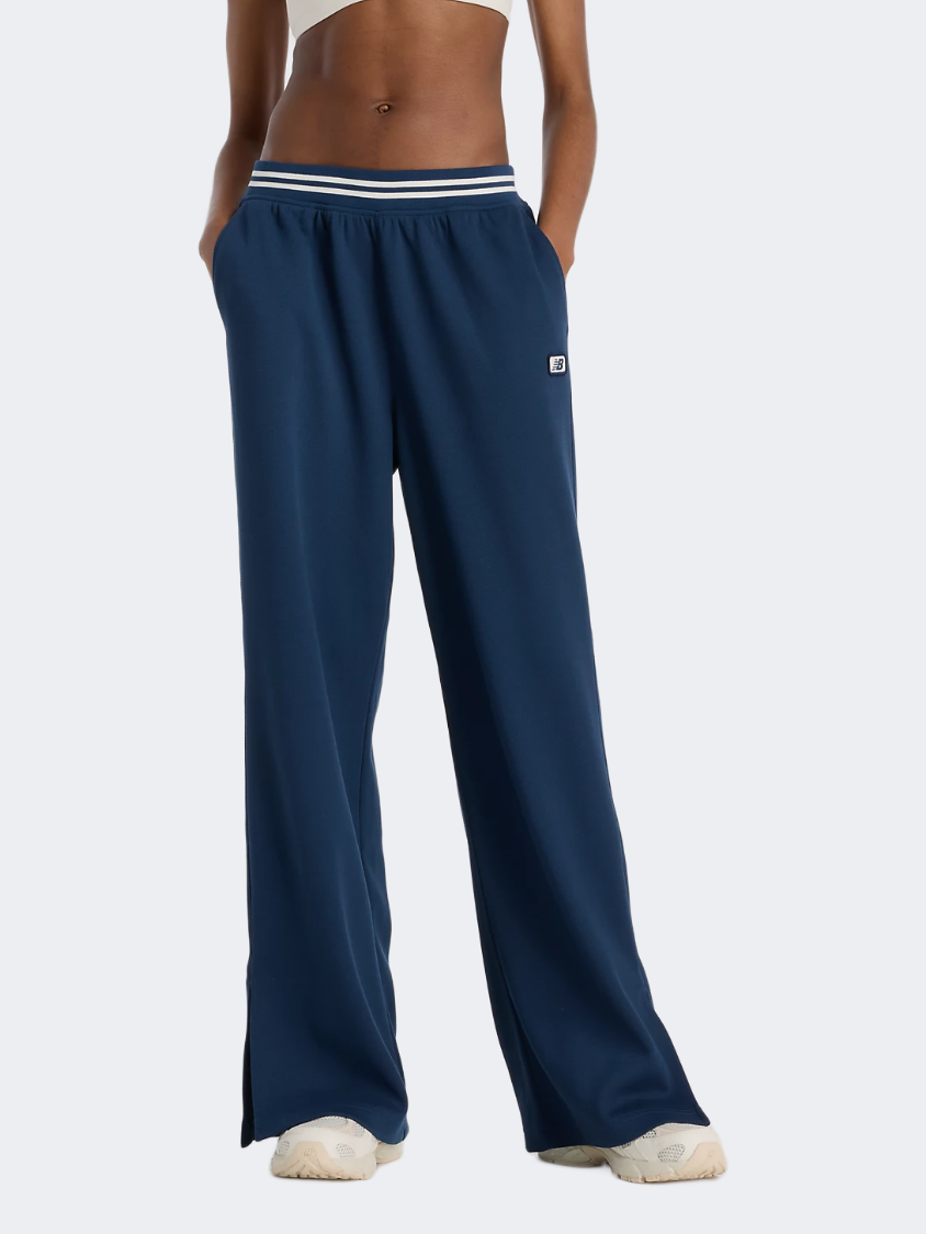 New Balance Post Season Pique Women Lifestyle Pant Nb Navy
