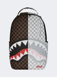 Spray Ground Split Check Unisex Lifestyle Backpack Brown/Cream