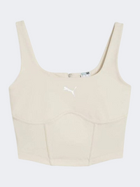 Puma Dare To Gym 2K Corset Women Lifestyle Tank Alpine Snow