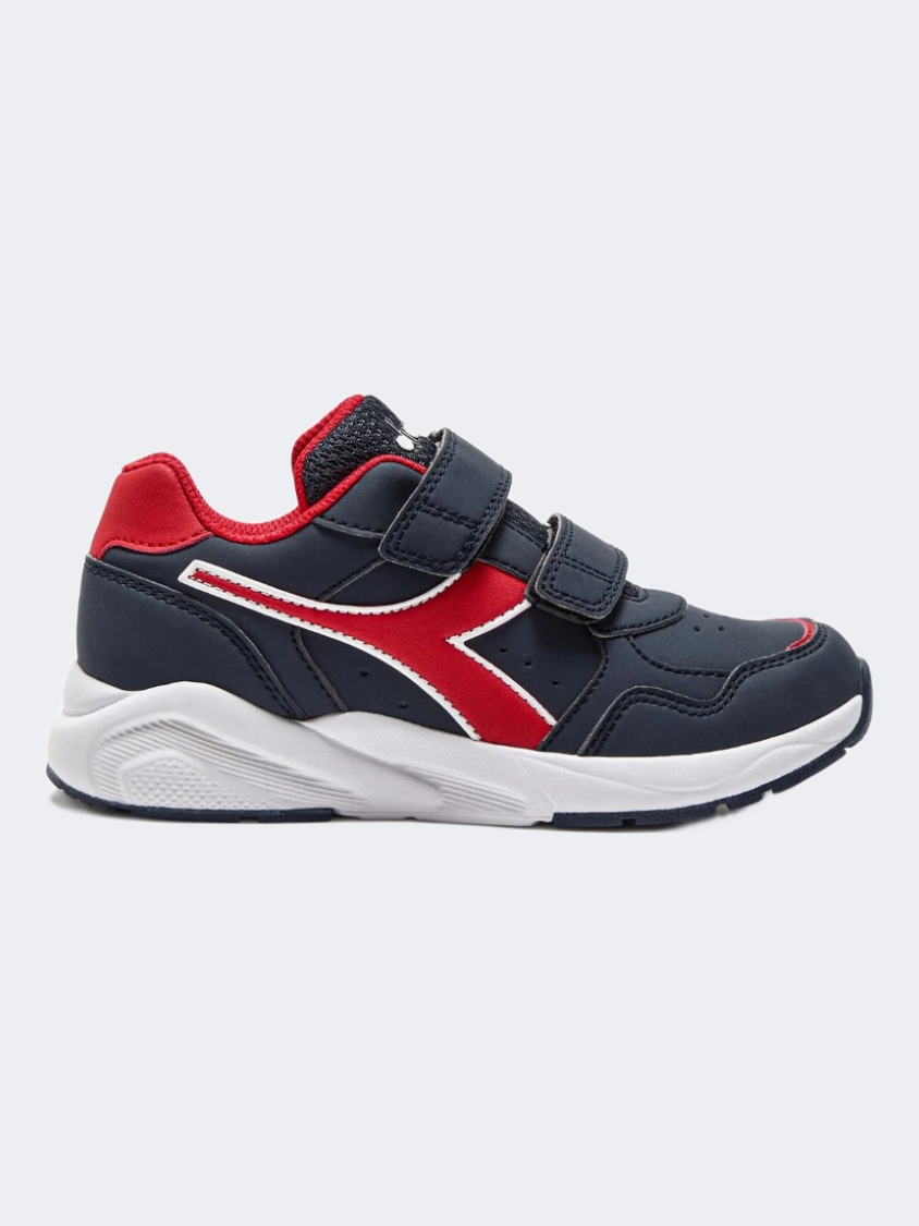 Diadora Falcon 2 SL JR V Act - Scarpe Running Bambino Con Chiusura A Strappo, Tacco Piatto