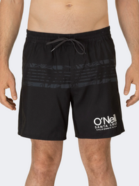 Oneill Cali Stripe Men Beach Swim Short Black Aop/Green