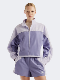 New Balance Trackside Woven Women Lifestyle Jacket Smoked Violet