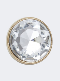 Crocs Clear Gem Unisex Lifestyle Pins Gold/Grey