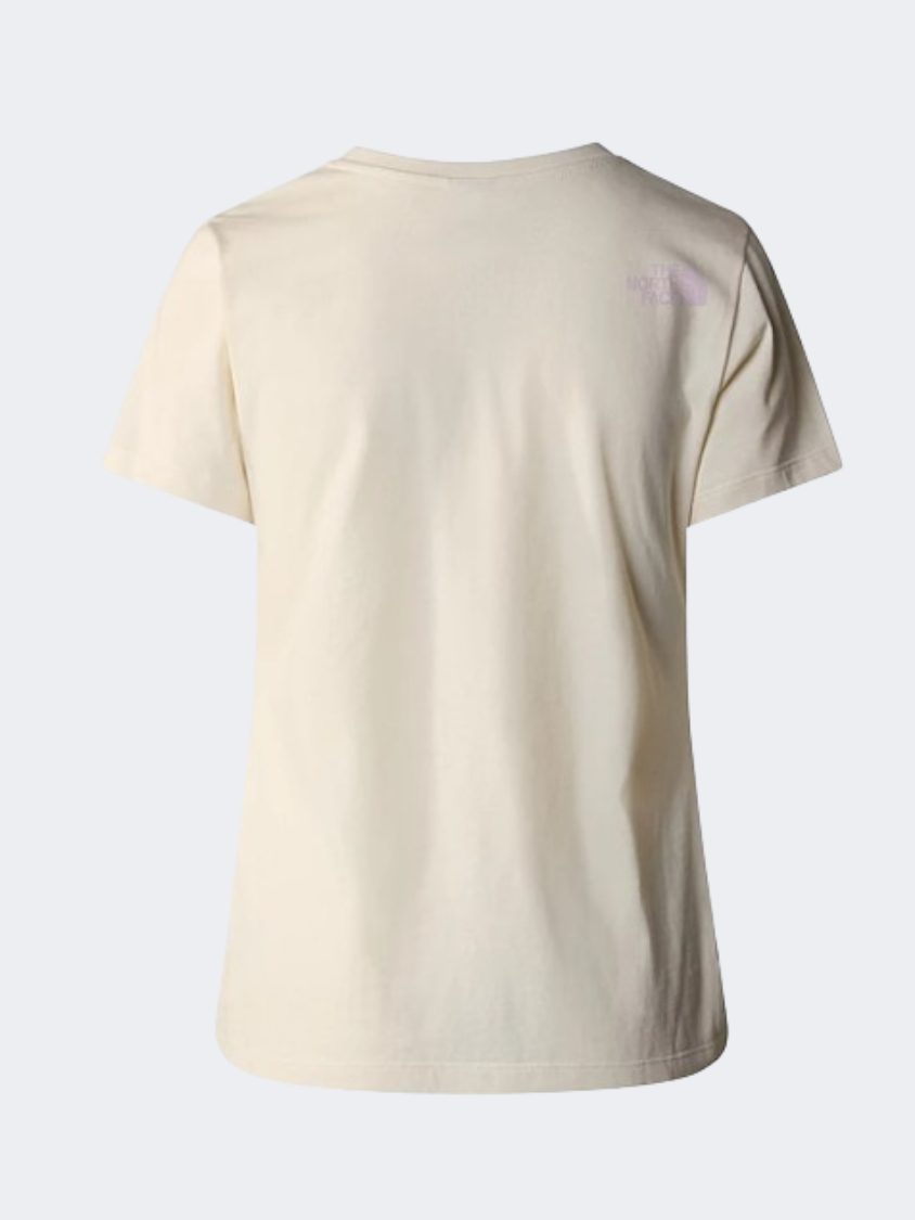 The North Face Easy Women Lifestyle T-Shirt White Dune/Lilac