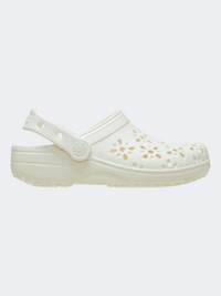 Crocs Classic Floral Cut Out Clog Unisex Lifestyle Chalk