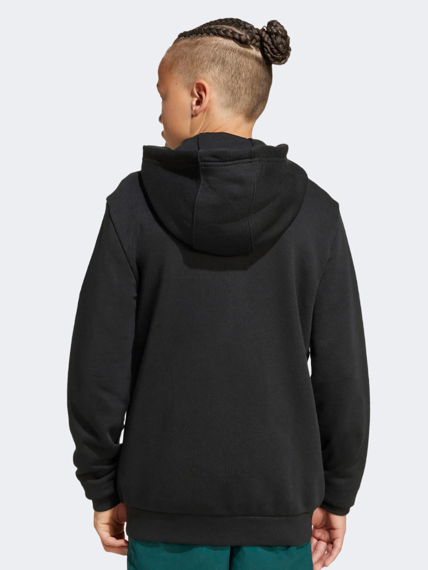 Adidas Full Zip Kids-Boys Originals Hoody Black/White