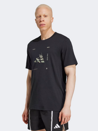 Adidas Box Logo Men Training T-Shirt Black