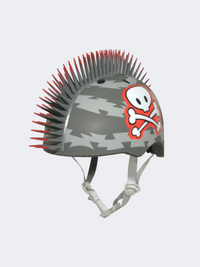 Raskullz Lil Pirate Mohawk Kids Biking Protection Grey/Red/White