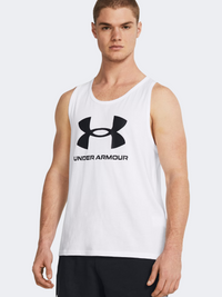 Under Armour Logo Men Lifestyle Tank White