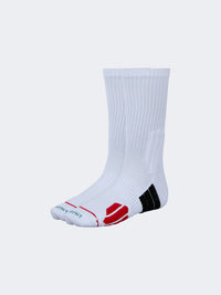 Top Ten Comfortable Unisex Basketball Crew Socks White/Red