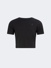 Oil And Gaz Round Neck Women Lifestyle T-Shirt Black