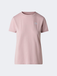 The North Face Evolution Simple Dome Slim Women Lifestyle T-Shirt Metal Pink