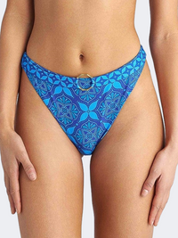 Blu4U Blue Ikat Women Swim Slip Siel