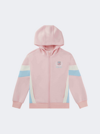 Erke Full Zip Kids-Girls Training Sweatshirt Pink