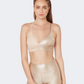 Body Language Scrunchy Top Women Training Bra Gold