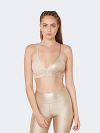Body Language Scrunchy Top Women Training Bra Gold