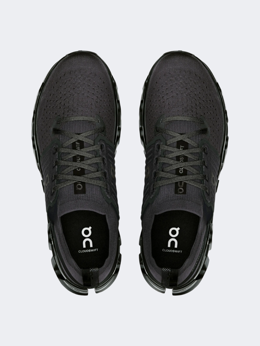 On Cloudswift 4 Men Running Sneakers Black Eclipse