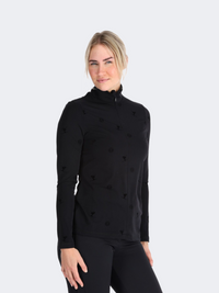 Sportalm Helsinki Longsleeve 1/4 Zip Mid Women Skiing Baselayer Black