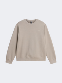 The North Face Essential Terry Simple Dome Relaxed Men Lifestyle Sweatshirt Stone Slab