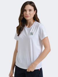 Anta Blue Heart Green Mind Women Lifestyle T-Shirt White