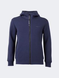 Erke Full Zip Men Training Hoody Dark Blue