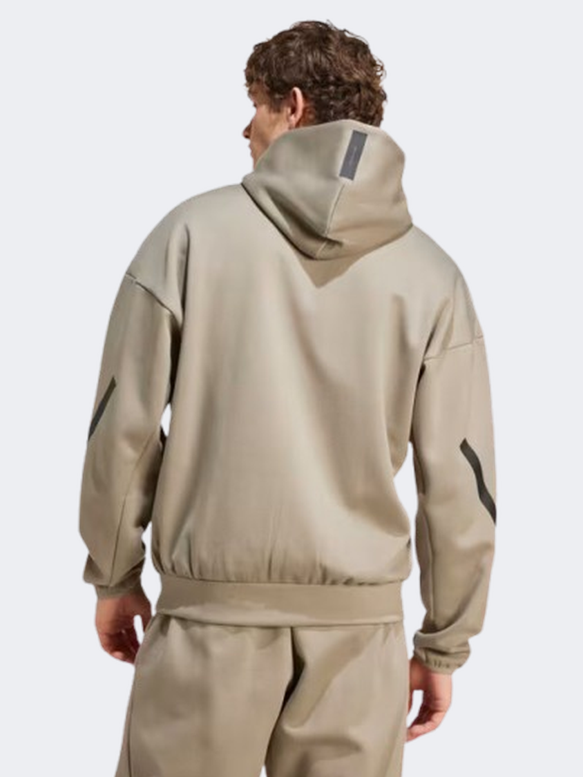 Adidas Z N E Men Sportswear Hoody Clay