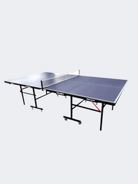 Joerex Ng Tb1200-1 Indoor T.T Table With Wheels,Net & Clamps Table-Tennis Table Blue/Black