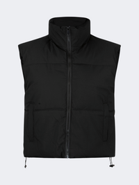 Oil And Gaz Insulated Women Lifestyle Puffer Vest Black