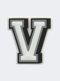 Crocs Letter V Unisex Lifestyle Pins White/Grey