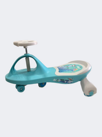 All In Baby Swing Car Bl Princess Wheel+Lgt Kids Outdoor Car Sky Blue/White