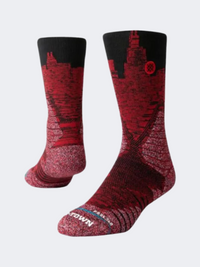 Stance Chicago Skyline Pro Unisex Basketball Sock Red