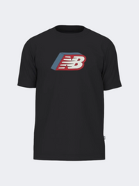 New Balance Cubed Logo Men Lifestyle T-Shirt Black