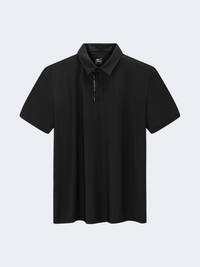 Erke Men Tennis Polo Short Sleeve Black