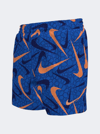 Nike 4 Inch Volley Short Boys Swim Short Blue Crystal