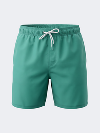 Oil & Gaz Breathable Men Beach Solid Swim Short Green