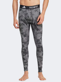 Adidas Techfit All Over Print Men Training Tight Core Black/Grey