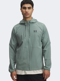 Under Armour Stretch Woven Men Lifestyle Jacket Silica Green