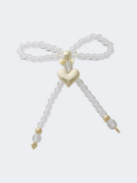 Crocs Beaded Bow With Gold Heart Unisex Lifestyle Jibbitz Charm